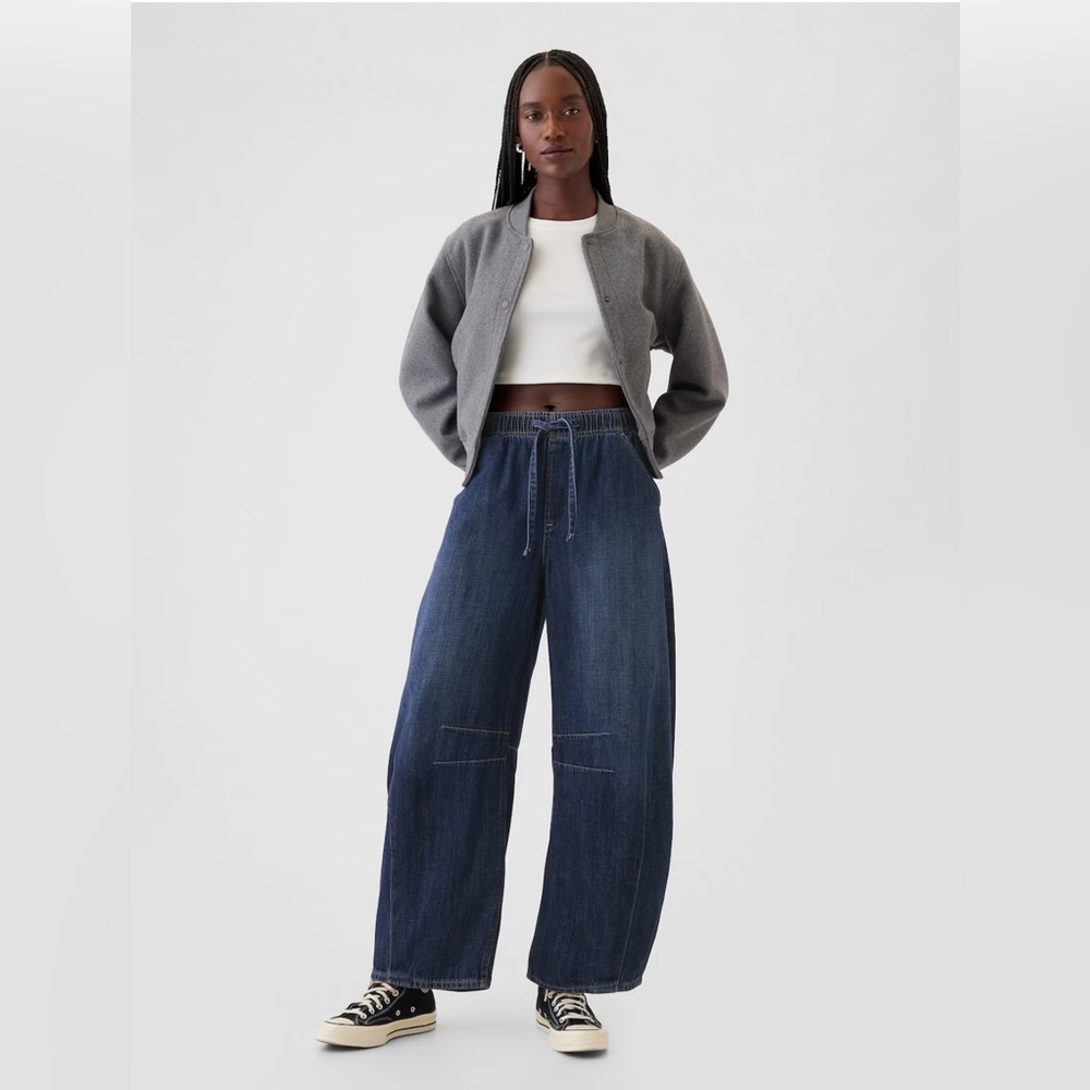 Gap Mid Rise Easy Horseshoe Barrel Jeans